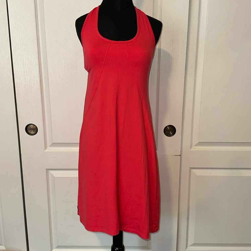 LOLE PINK CASUAL BASIC ATHLETIC MIDI DRESS